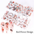 10pcs Nail Foils Chinese Character Crane Bamboo Gold Fish Flower Chinese Style Slider Sticker Gel Polish Nail Decoration BEDXK12. 