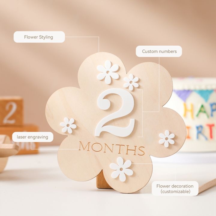 Wooden%20Milestone%20Monthly%20Cards%20Cloud%20Flower%20Animal%20For%20Record%20Newborn%20Photography%20Accessories%20Baby%20Souvenir%20Birthing%20%20-%20Image%202