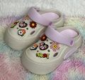 New Premium EVA Rubber High Heel Crocs With Cute Charms Ultra Comfortable & Durable Cushioned For Girls & Ladies. 