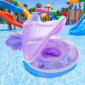 1PC Canopy Pool Float Ring, Inflatable Swim Tube, Swimming Accessories, For Summer Water Sports, Swim Ring, Pool Float Gear.