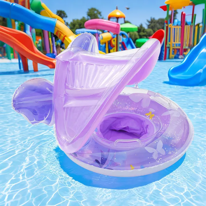 1PC%20Canopy%20Pool%20Float%20Ring,%20Inflatable%20Swim%20Tube,%20Swimming%20Accessories,%20For%20Summer%20Water%20Sports,%20Swim%20Ring,%20Pool%20Float%20Gear%20-%20Image%203