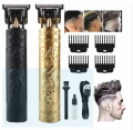 Plastic T9 Vintage Men's Hair Clipper Electric Shaver Rechargeable Hair Trimmer Beard Clipper For Barber Hair Cutting. 