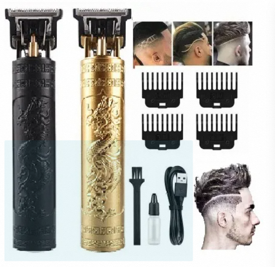 Plastic T9 Vintage Men's Hair Clipper Electric Shaver Rechargeable Hair Trimmer Beard Clipper For Barber Hair Cutting