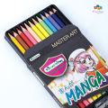 Master Art Master Art 1-head wood color pencil Manga 12 colors (free sharpener) special collection coagured pencils. 
