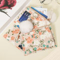 Fashionable floral print simple women's wallet With a Pom-pom Charm, High quality portable multi card slot women's short multifu. 