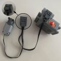 25 50CM Power Functions Extension Wire Cord Connectors Compatible with LEGOEDS MOC Motor 8886 8871 8870 LED Light Link Line 8869. 