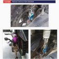 Modified Motorcycle Rear Shock Absorber Suspension Booster Aluminum Alloy Height Enhancer Extension Extender Slider with Screw.