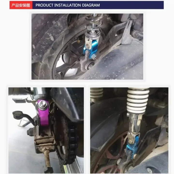 Modified%20Motorcycle%20Rear%20Shock%20Absorber%20Suspension%20Booster%20Aluminum%20Alloy%20Height%20Enhancer%20Extension%20Extender%20Slider%20with%20Screw%20-%20Image%202