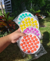 SET1 rainbow color popsicle pop it push pop bubble toys push button toy bubble pop pop it push pop bubble toys. 