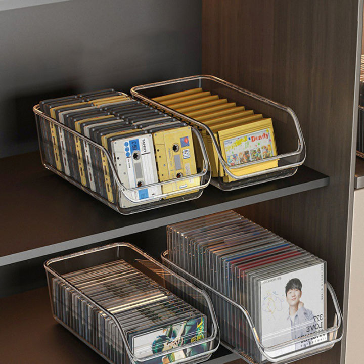 Computer Disc Box Desktop Disc Black CD Disc Rack Vinyl Record Magnetic Tape Display ...