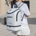 Badminton Racket Backpack Sports with Shoes Pocket Racket Sports Travel Training Bag College Laptop Schoolbag Gym Fitness Bag. 