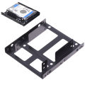 Desktop 2.5 To 3.5 Hard Drive Dual Desktop SSD Mounting Bracket Internal Adapter. 