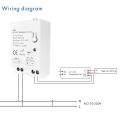 Mini Tuya WiFi LED Lights Dimmer Controller AC 100-240V 0/1-10V Smart Home APP Wireless Control Voice for Alexa  Home. 
