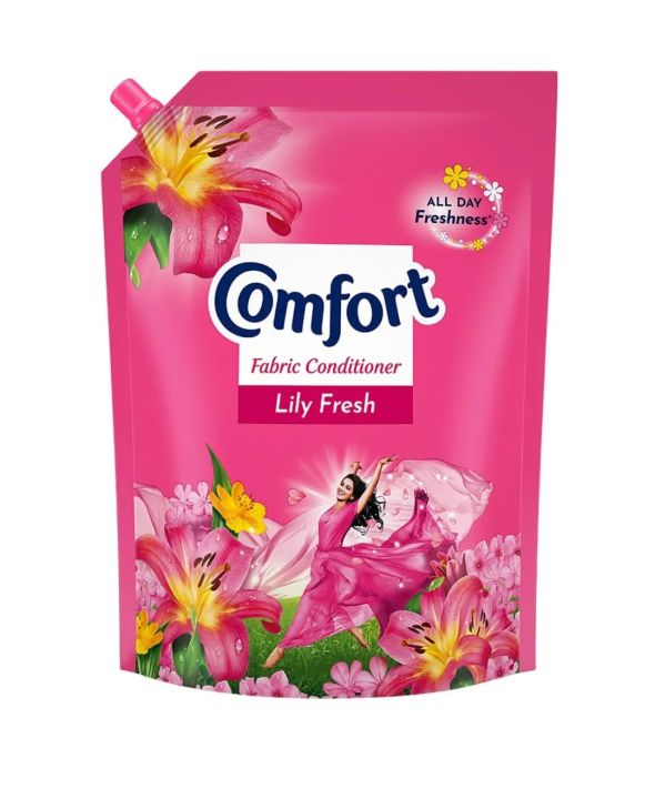 Comfort Fabric Conditioner 2 Ltr Pouch Lily Fresh For Softness, Shine ...