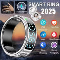 2025 R12 Smart Ring with Display Screen and Touch, Wireless Charging, Health Manager, 5 ATM Waterproof For Men Women. 