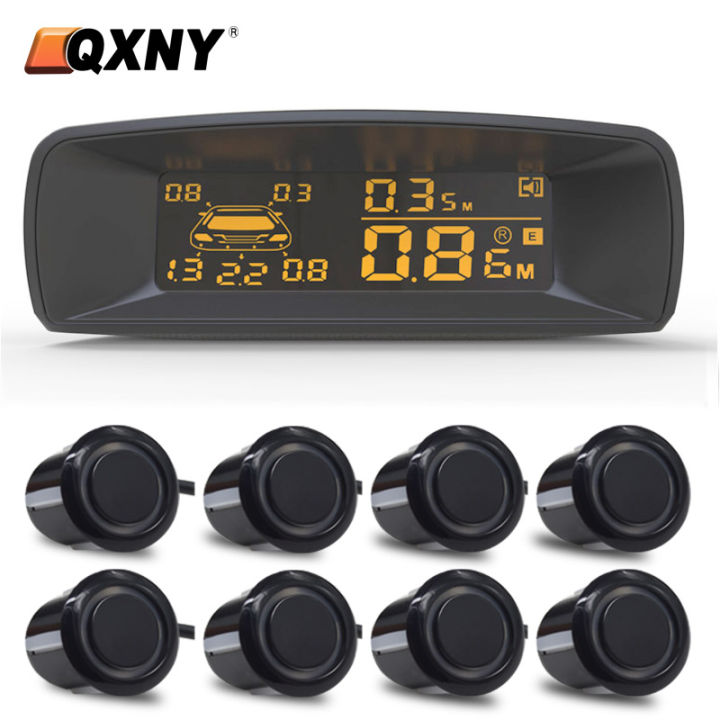 Vehicle Distance Sensor Vehicle Car 8 Parking Sensors System Reverse Backup Radar Front and ...