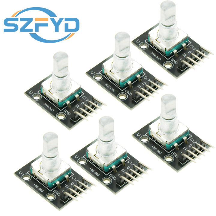 1-10PCS 360 Degree Rotary Encoder Module KY-040 Brick Sensor ...