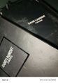 YSL Original Opyum Black Patent Heeled Sandals Size 38. 