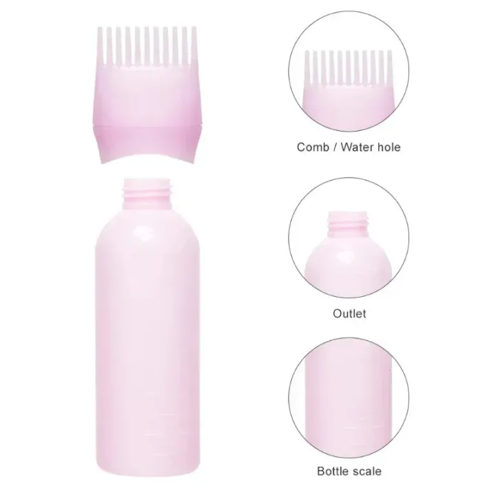 Salon%20Grade%20160ml%20Refillable%20Hair%20Dye%20Bottle%20with%20Oil%20Comb%20Applicator%20%E2%80%93%20Plastic%20Hair%20Coloring%20Tool%20-%20Image%202
