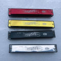 24 Hole C Blowing Harmonica Double Row Blues Harmonica for Beginners Fine Tremolo Harmonica. 