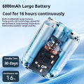 NEW Portable Waist Fan 6000mAh Neck Fan Powerful Wind for Home/Outdoor Cooling, 12H Play, 40000RPM, LED Display, 5 Speeds,.