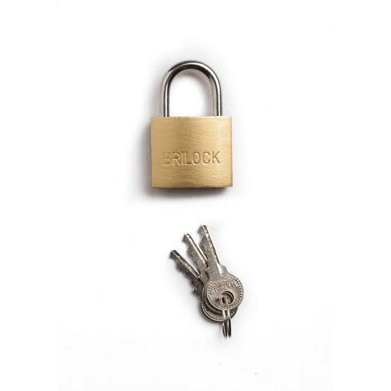 padlock heavy duty Yunhun Gold Finish Lock with Key (25mm)