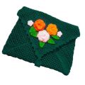 Crochet Floral Quran Pak Cover. 
