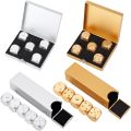 5pcs Precision Aluminum Alloy Dice with Box Dominoes Game Camping Poker KTV Bar Party Props Dices Set Solid Metal Silver Gold. 