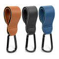 1PCS Baby Stroller Hook PU Leather Adjustable Pram Hook Cart Organizer Diaper Bag Hanger Children Boy Girl Travel Accessories. 