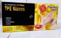 2 Packs TPE Gloves - Latex-Free, Vinyl Alternative, Powder-Free Plastic Gloves (100Pcs). 
