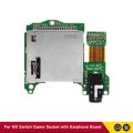 For Nintend Switch OLED Audio Game Cartridge Micro SD Card Reader For Switch Lite Game Card Slot Socket Headphone Board.