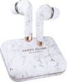 Happy Plugs Air 1 Plus - Luxury Wireless in-Ear Earbuds - Design Bluetooth Headphones with Charging Case and Built-in Microphones - Up to 40 Hours Playtime - White Marble. 