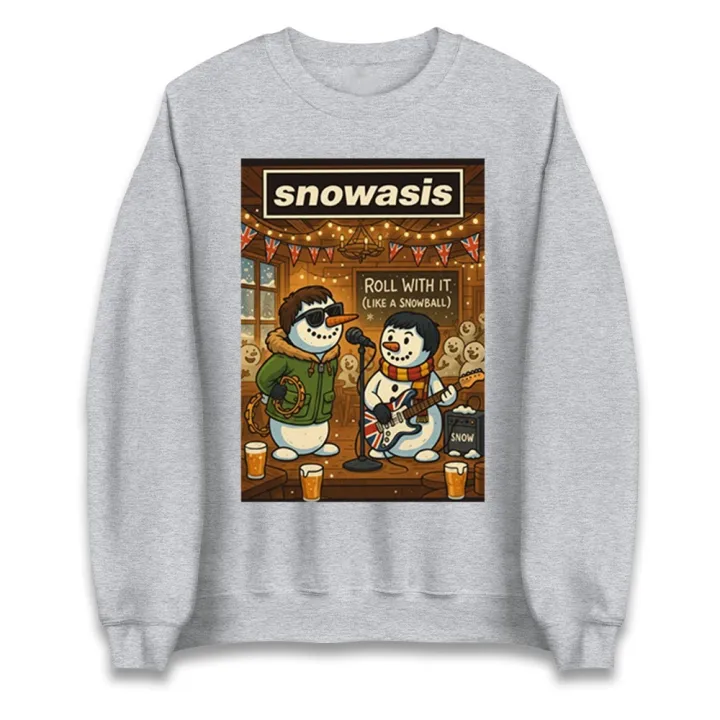 Snowasis%20Roll%20with%20It%20Like%20A%20Snowball%20Christmas%20Pullover%20Funny%20Music%20Jumper%20Tops%20Men%20Women%20Fashion%20Christmas%20Festival%20Costumes%20-%20Image%202
