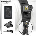 TELESIN 360° Rotate Buckle Double J-Hook Quick Release Backpack Shoulder Strap Mount for GoPro Hero Insta360 DJI OSMO Action.