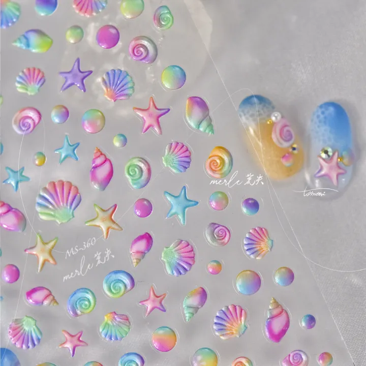 Colorful%20Bagful%20Jellyfish%20Bubbles%20Swimming%20Rings%20Rainbow%20Stars%20Ocean%20Starfish%20Self%20Adhesive%205D%20Nail%20Art%20Sticker%20Manicure%20Decal%20-%20Image%205