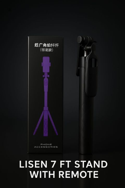 Lisen%20Tripod%20Stand%20%E2%80%93%20Premium%20Quality%20Full%20Steel%20Body%20with%20Remote%20(7ft%20Height)%20-%20Image%202