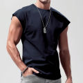 2025 Summer Men Breathable sports Vest Quick Dry Loose Fitness training broad shoulder Gym Sleeveless tops running men Tank Top.