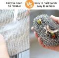 10 pcs Magic Cleaning Cloth  single -sided Metal Steel Wire Rags Kitchen Dish Pot Washdishing. 