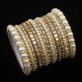 Jewellery for girls , bangles for girls , Stylish Pearl Kundan Bangle Set For Women and Girls. 