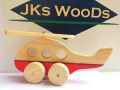 Wooden push toy Helicopter. 