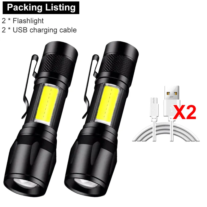 Mini%20LED%20Flashlight%20COB+XPE%20Portable%20Torch%20USB%20Charging%20Camping%20Lantern%20Zoomable%20Focus%20Light%20Tactical%20Flashlight%20with%20Pen%20Clip%20-%20Image%207