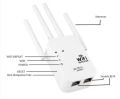 New Original 2.4G WiFi Extender With 4 Antenna 2LAN 300 Mbps WiFi Signal Booster Amplifier WiFi Range Extender. 
