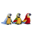Talking Macaw Parrot Repeat What You Say Stuffed Animal Plush Toy Electronic Record Animated Bird Speaking Parrot Pet Plush Toys. 