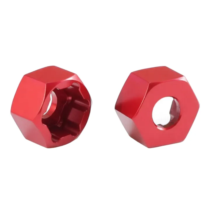 4Pcs%205mm%20to%207mm/12mm%20Hex%20Wheel%20Hub%20Adapters%20Conversion%20for%20Axial%20SCX24%201/24%20Wheels%20on%20WPL%20D12%201/10%20MN%201/12%20RC%20Car%20Upgrade%20Parts%20-%20Image%203