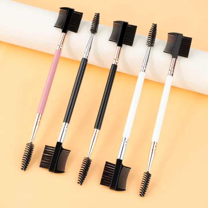 1/2/5PCS%203%20Head%20Eyebrow%20Eyelash%20Shaper%20Double%20Head%20Brush%20Makeup%20Grooming%20Tool%20Cosmetic%20With%203%20Different%20Spoolie%20Brushes%20-%20Image%206