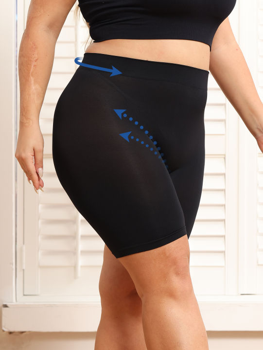 Plus-size%20Women's%20Shorts%20with%20Tummy%20Control%20and%20Butt-lifting%20Features%20to%20Prevent%20Exposure%20and%20Provide%20Safety%20Shorts.%20-%20Image%204