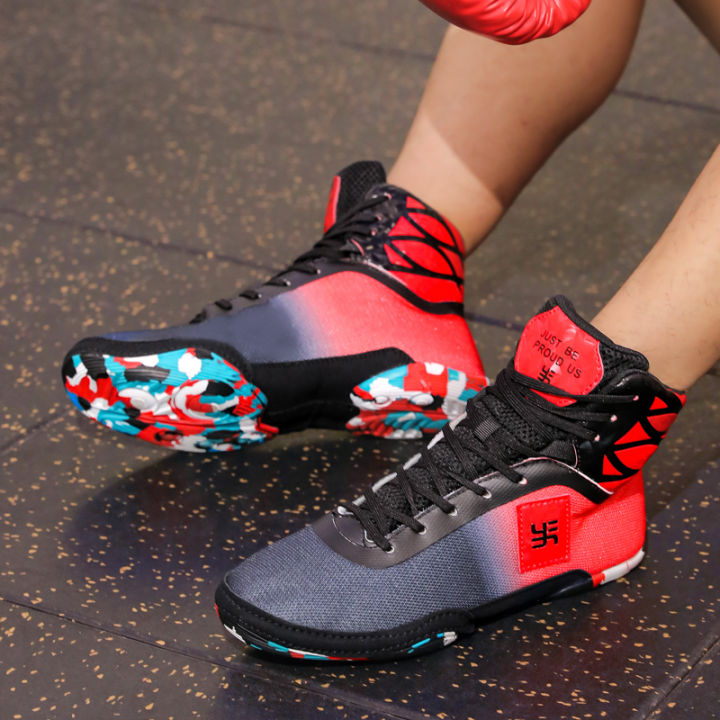 Men%20Boxing%20Shoes%20Outdoor%20Training%20Sneakers%20Sports%20Fighting%20Original%20Wrestling%20Shoes%20Women%20Professional%20High%20Ankle%20Boxing%20Boots%20-%20Image%203