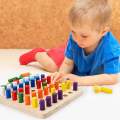 Colour Peg Board For Kids Play, Match, Puzzle , Learn. 