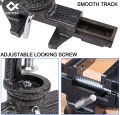 Multi Functional Heavy Table Clamp Mini Aluminum Bench Vise Jaw Anti Slip Versatile Vice Jaws Tool 360 Degree Swivel Cast Iron. 