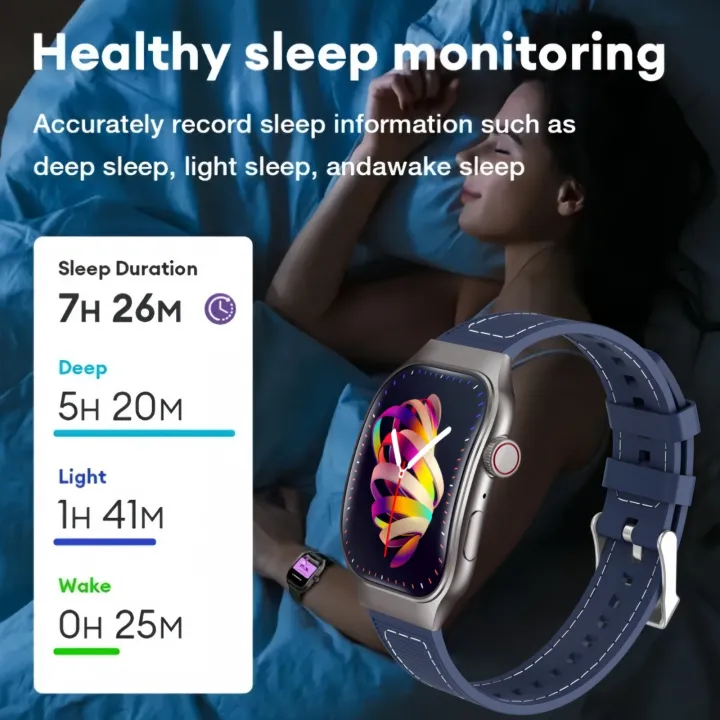 LAXASFIT%20New%20Slim%20Smart%20Watch%20Men's%202.01-inch%20AMOLED%20Curved%20Display%20Bluetooth%20Talk%20Sports%20Fitness%20Tracking%20Smartwatch%20Women's%20-%20Image%204